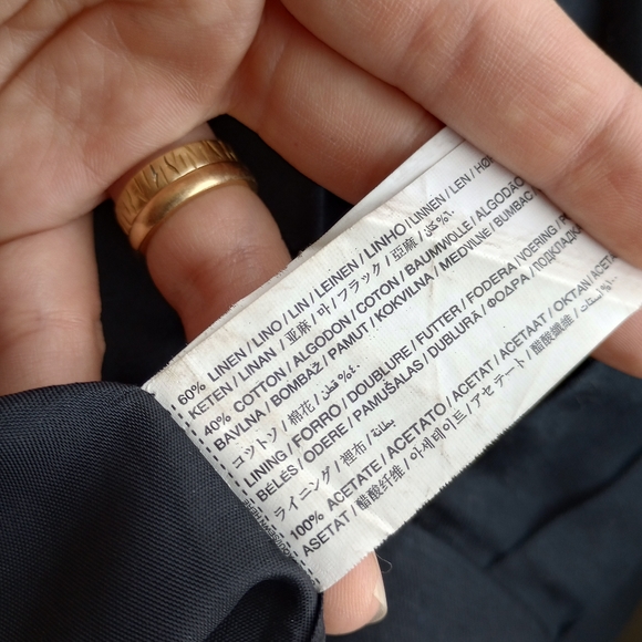 MANGO Black Linen Skirt - Picture 3 of 4